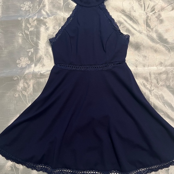 LuLu’s Reach Out My Hand Navy Skater Dress - Picture 3 of 7